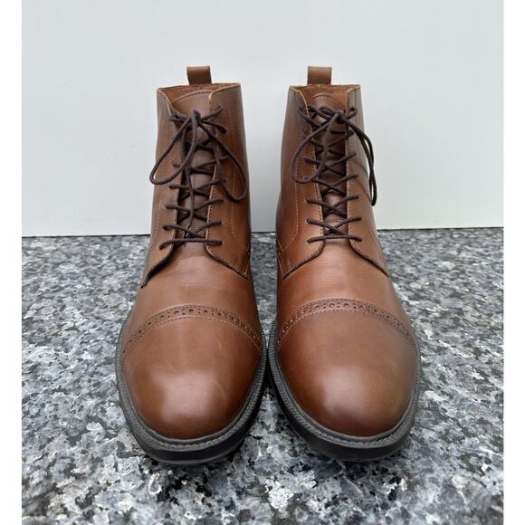Stafford Gunner Cap Toe Brown Ankle Boot Dress Shoes Men’s Size 12 M main image 9